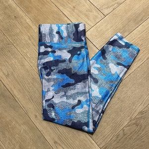 Terez blue camo leggings